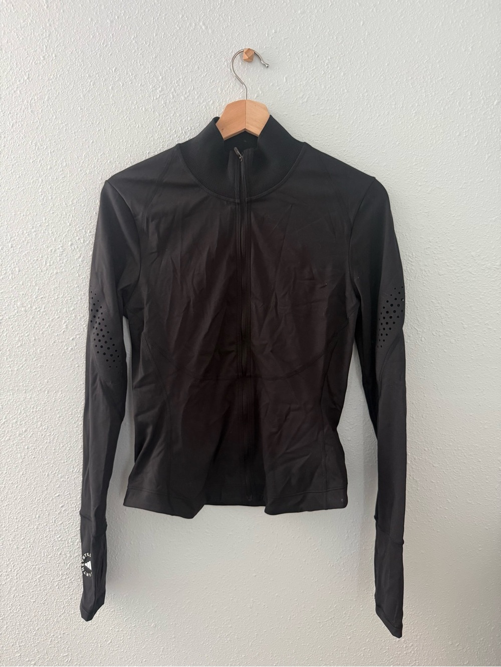 Stella McCartney / Adidas - Black Zip-Front Performance Jacket